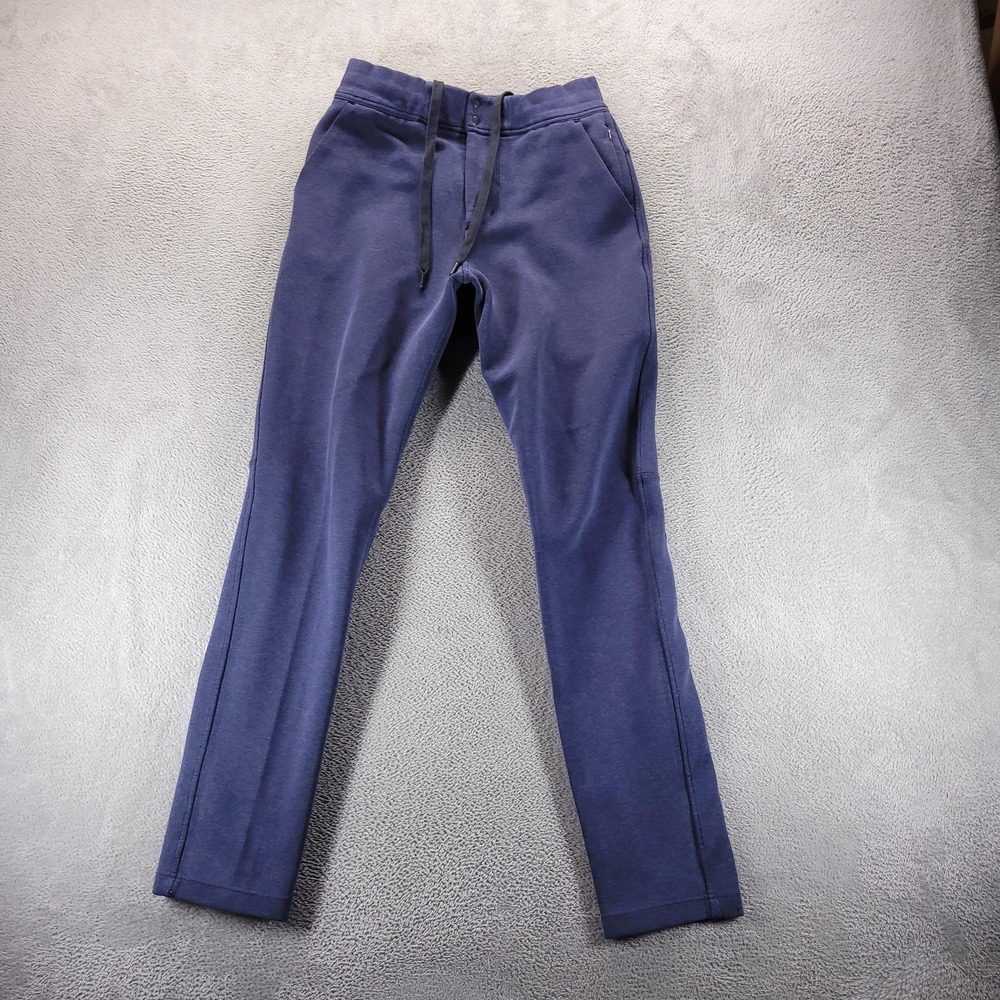 Lululemon Sweatpants Mens 32 Blue Slim Drawstring Pockets Gym Workout Lounge